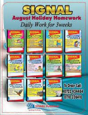 Signal Holiday Homework Grade 3 Entrance